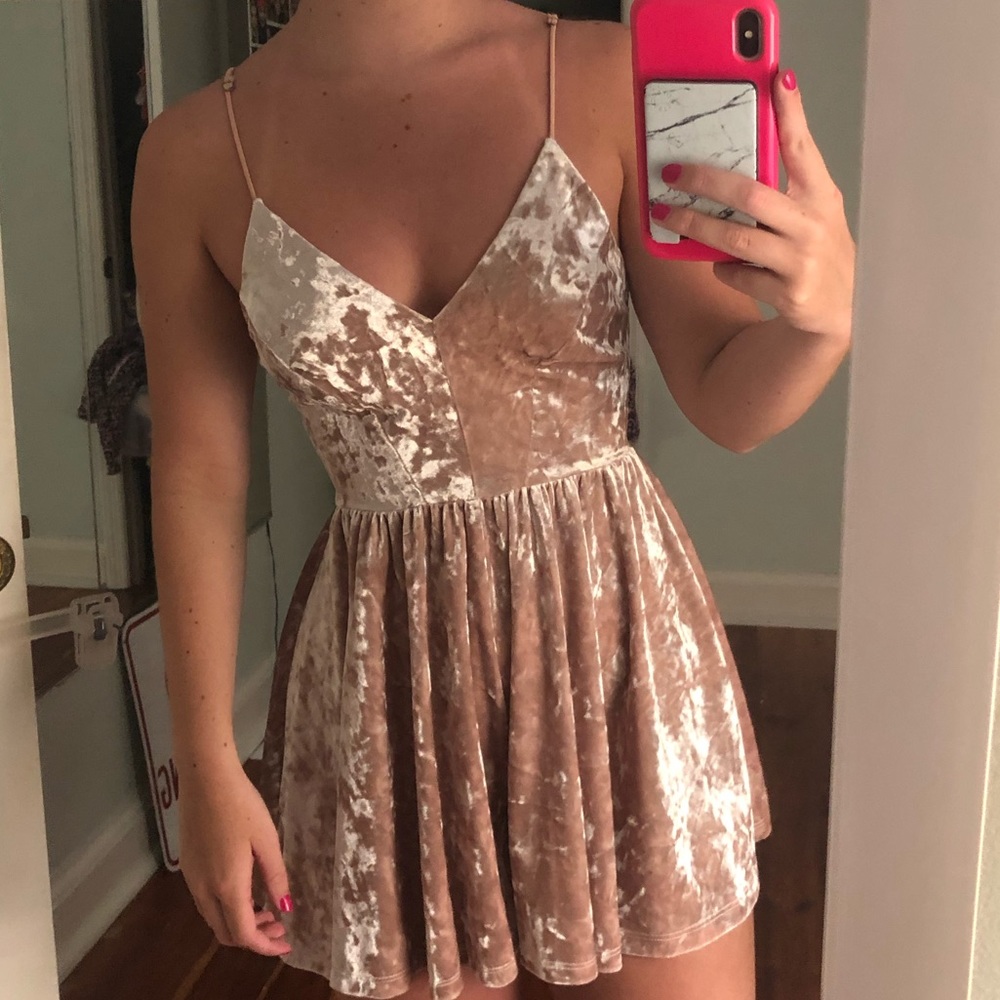 Urban Outfitters velvet romper